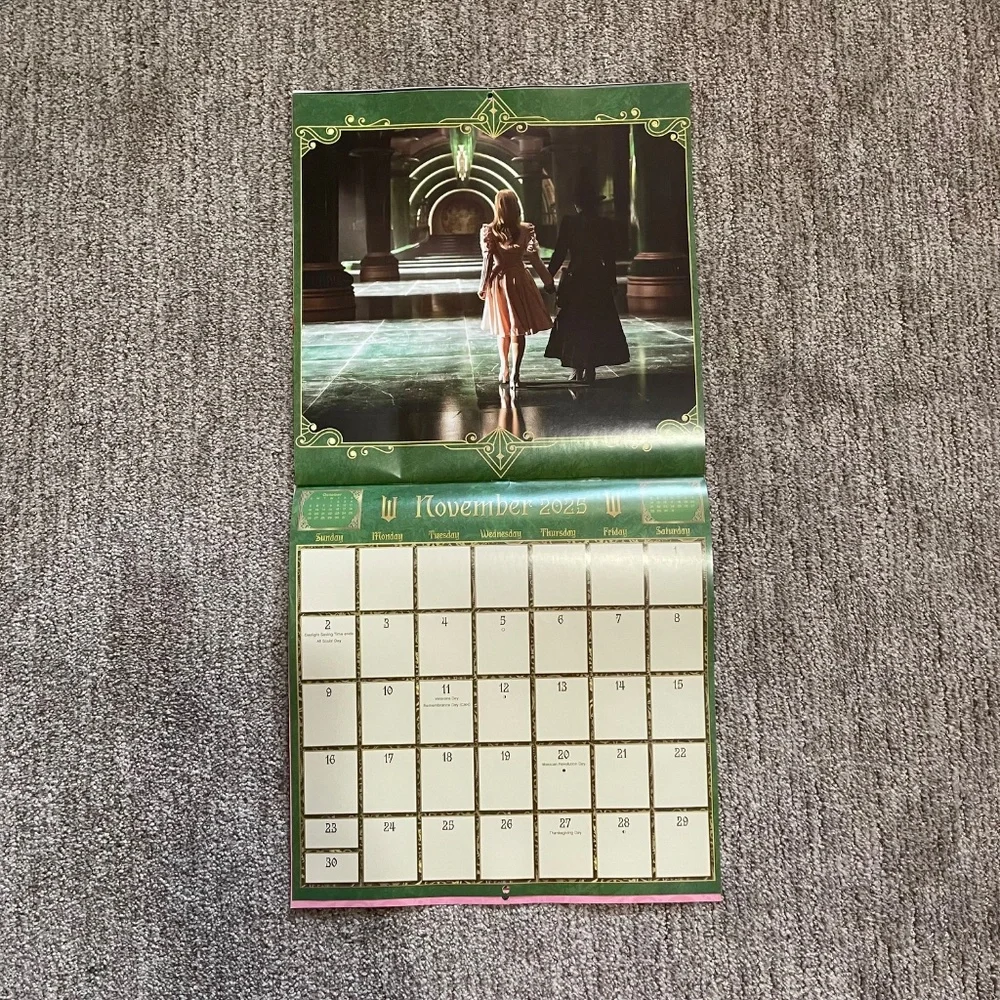Wicked 12 Month Calendar Collectors Edition Unused No Writing Clean Pages
